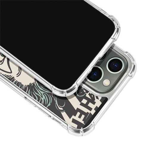 DC Comics The Joker Vintage Laughing iPhone 14 Pro Clear Case